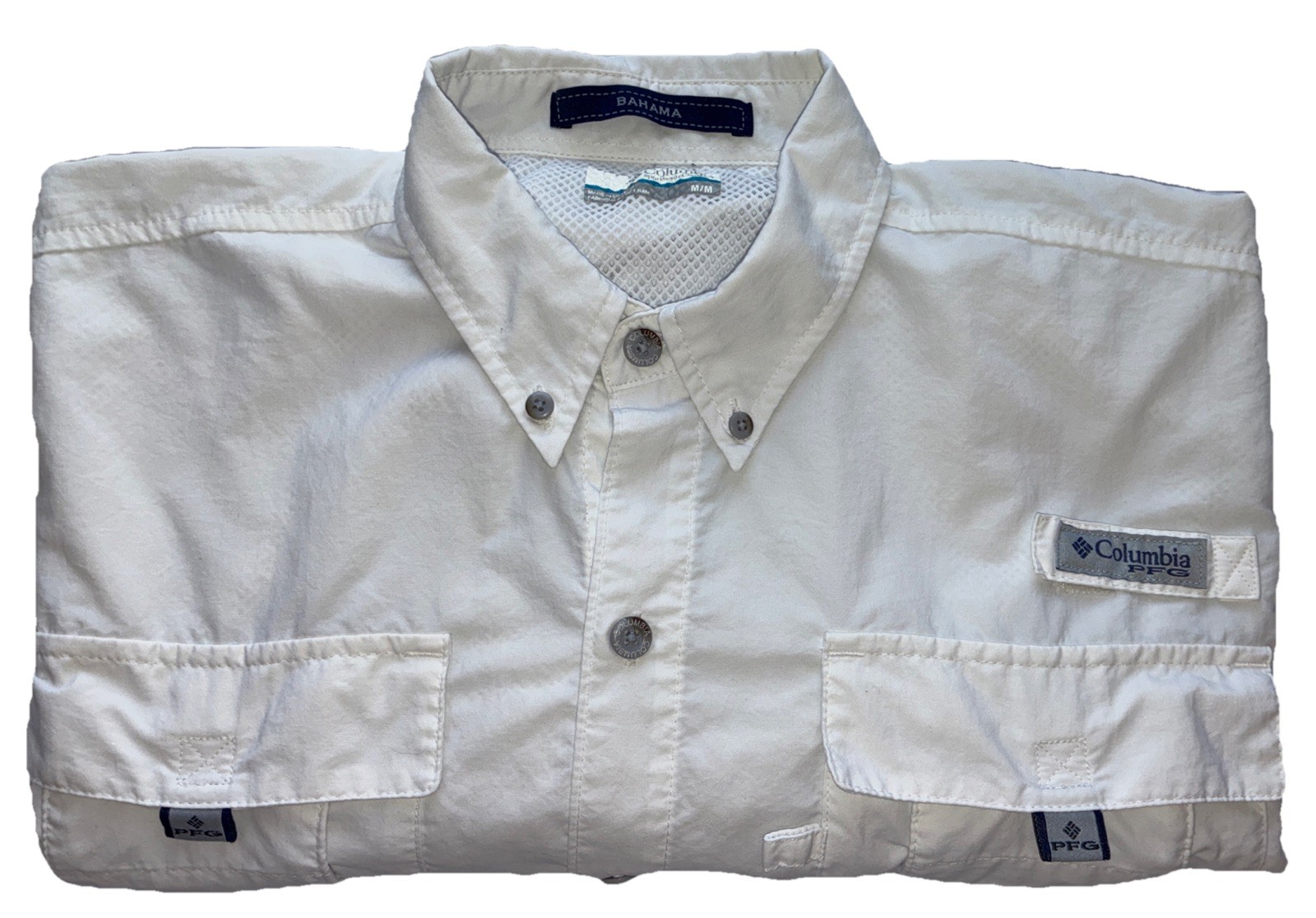Columbia PFG Omni-Shade Fishing Shirt White M