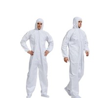 Disposable Protective Coverall Painters Suit White L, 6 