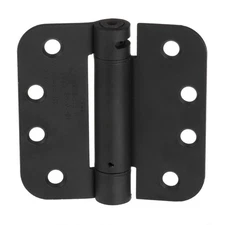 Self Closing Door Hinges, 2 Pack, Black 4x4 Inch Improved Interior Spring Hinges