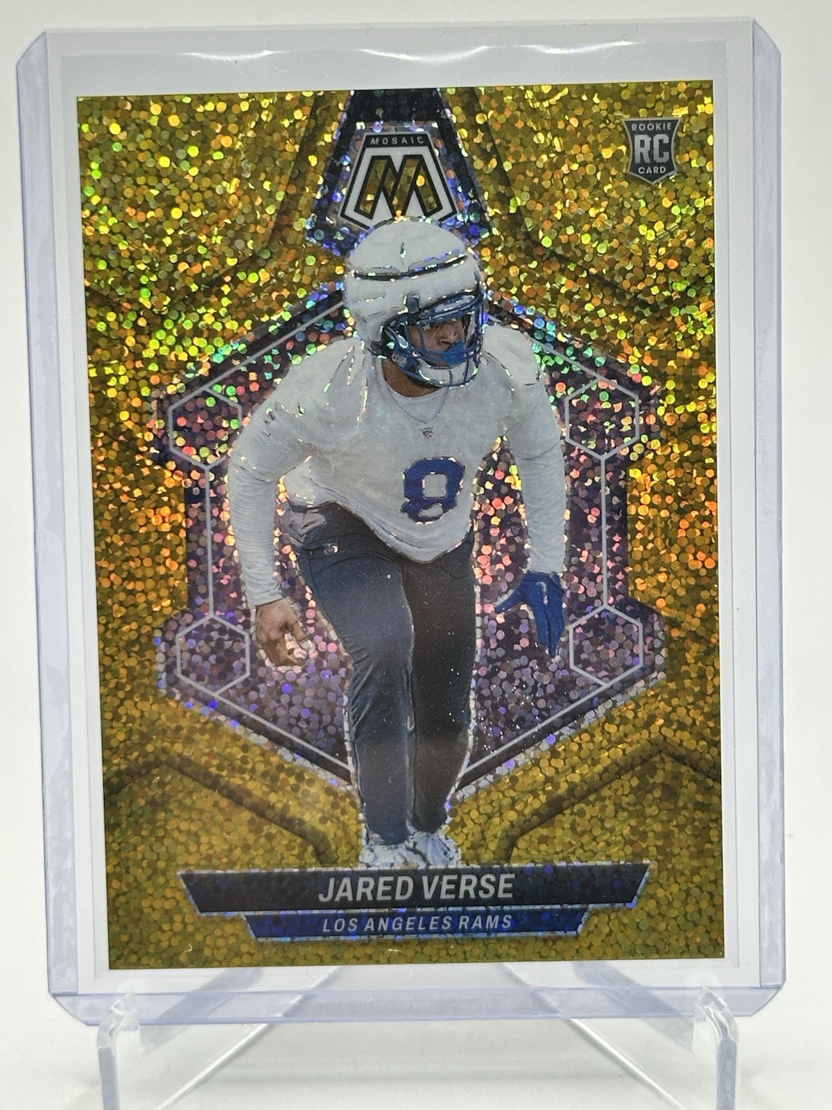 2024 Prizm Jared Verse #341 Gold Sparkle 15/24 Rookie DROY HOT 🔥 Rams