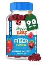 Sugar Free Kids Fiber Gummies with Probiotics for Digestive Health
