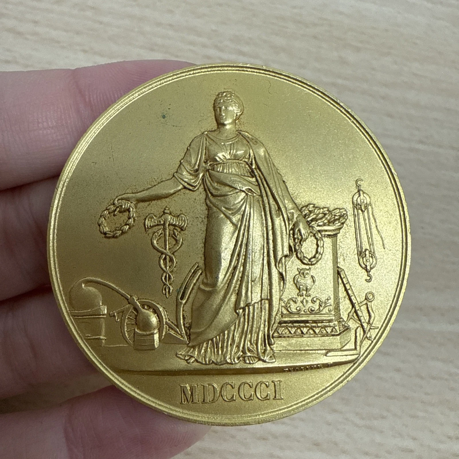 Médaille Société D’encouragement Pour L’industrie Nationale En Bronze ￼