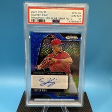 2025 Panini Prizm - Prospect Signatures Seaver King Shimmer FOTL 1/8 Psa 10 🔥🔥