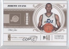 2010-11 Playoff National Treasures Rookie 84/99 Jeremy Evans #195 gd1
