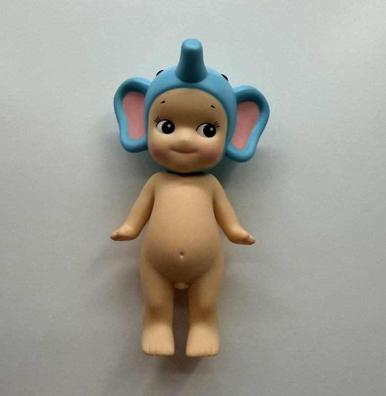 Sonny Angel Animal Series Elephant Baby Doll 3in Plastic Light Black Eyes 2012