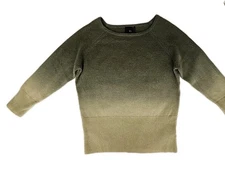 Tco. Women's Large Green Ombré Angora/Acrylic/Nylon Soft Pullover Sweater Gift