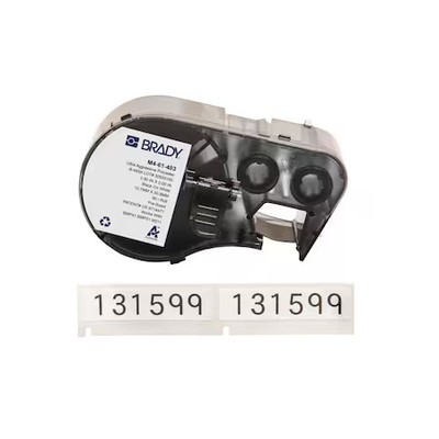 Brady M4-61-483 Label/Ribboncartridge, White, Gloss, 1/2Inw