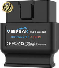 OBDCheck BLE+ Bluetooth OBD2 Scanner Car Diagnostic Code Reader iOS Android