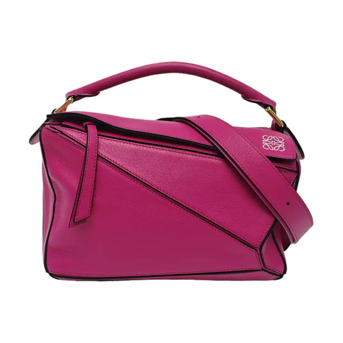 【Authentic】 LOEWE Puzzle Pink Leather Handbags (DDP)