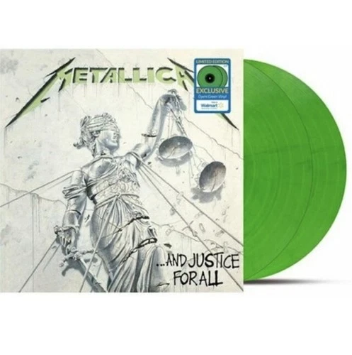 METALLICA AND JUSTICE FOR ALL - GREEN COLOURED VINYL USA 2LP SEALED NEW