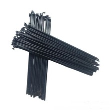 36pcs Spokes for Electric Bike Reinforced Steel Aluminum Alloy Black with Nuts