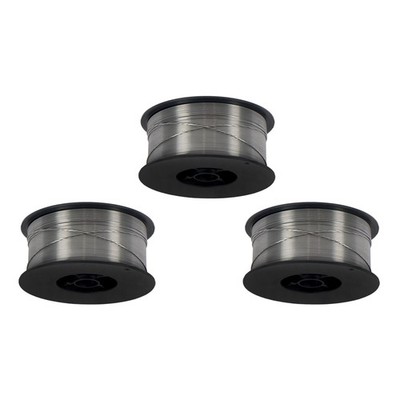 3 Pack E71T-GS 0.030Inch (0.8mm) Gasless Flux Core Welding Wire 2lb Roll