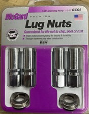 Mcgard 63004 4 Lug Nut Set Chrome 12-20 Pitch 2.475 Length 1-38 Shank