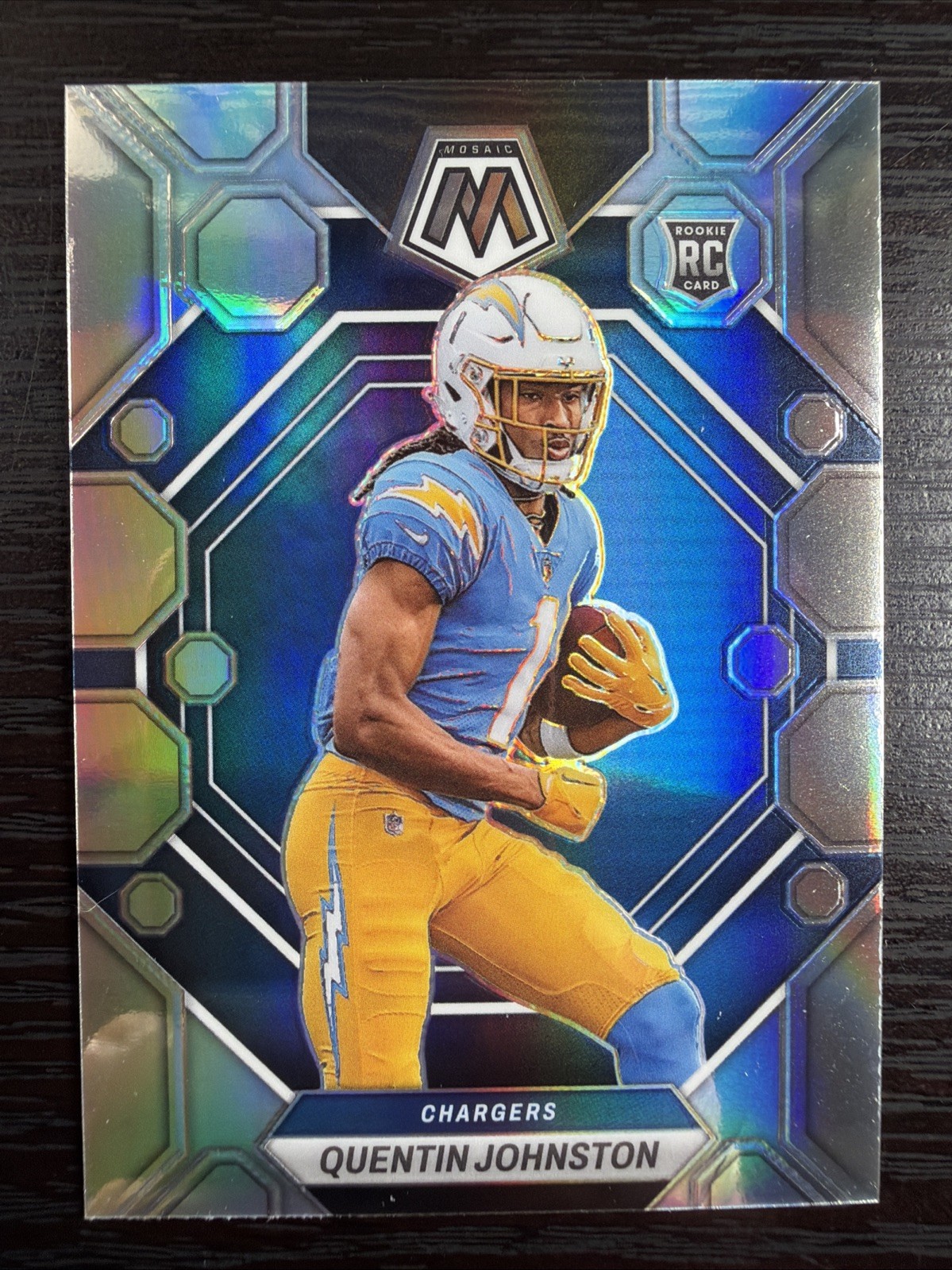 2023 Panini Mosaic #356 Quentin Johnston Silver Rookie RC