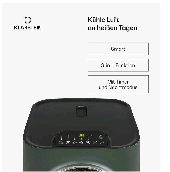 Klarstein Mobile Air Conditioner 5 In One, Antracyte, Hose Included RRP £473 - Image 3 of 4