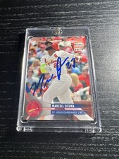 MARCELL OZUNA SIGNED 2018 TOPPS NATIONAL BASEBALL CARD DAY CARDINALS IP AUTO MLB