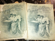MODE COUTURE LE JOURNAL DES OUVRAGES DE DAMES ANNEE 1907 LOT 8 N° PATRONS