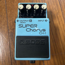 Pedale chitarra effetto super chorus BOSS CH-1 usato spedizione gratuita testato funzionante