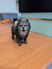 Chow Chow Dog Figurine Paperweight Stoneware 3.25"