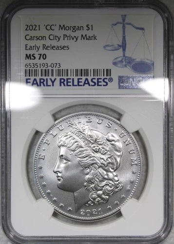 2021-CC Morgan Dollar NGC MS70 Early Releases
