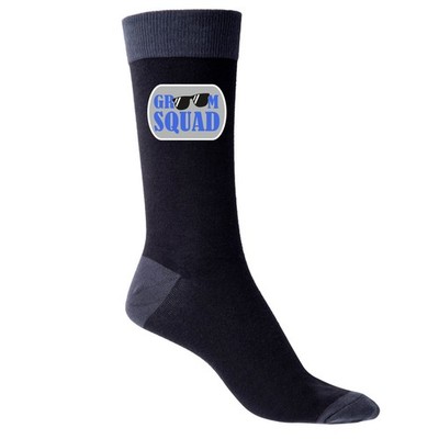 Schwarze Socken für Männer Bräutigam Squad Junggesellenabschied Hochzeit Geschenk