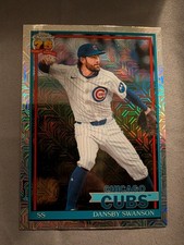 2026 Topps Series 1 Dansby Swanson Silver Pack Mojo Refractor #91C-7 Cubs