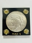 1934 D Peace Silver Dollar $1 Capital Holder Rare Key Date Nice Looking Coin