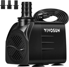 660GPH Submersible Water Pump Pond Fountain Pump Aquarium Fish Tank 8.2ft High L