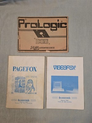 Handbücher Prologic DOS, Pagefox & Videofox   Commodore C64 C128 Zubehör, selten