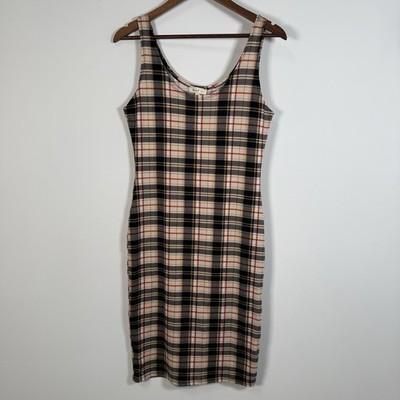 Love J Y2k Plaid Tank Dress Size Large