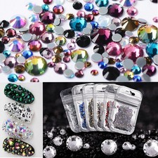 Color AB HotFix Rhinestone SS6-sS220 Mixed Size Mobile Beauty Patch Diamond