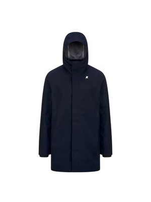 Herren Parka K-Way Mit 3 Lagen Nylon, Farbe Dunkelblau Modell: K5126SW K89