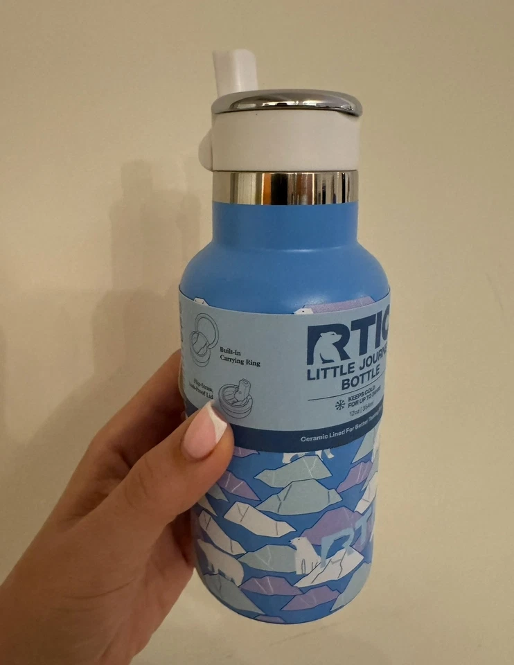 RTIC Little Journey Bottle Polar Ice 12 Oz Stainless Steel  - Image 2 of 2