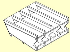Can Rack Plans 2-5/8 to 3-1/2 Horizontal 16" Deep H262-16