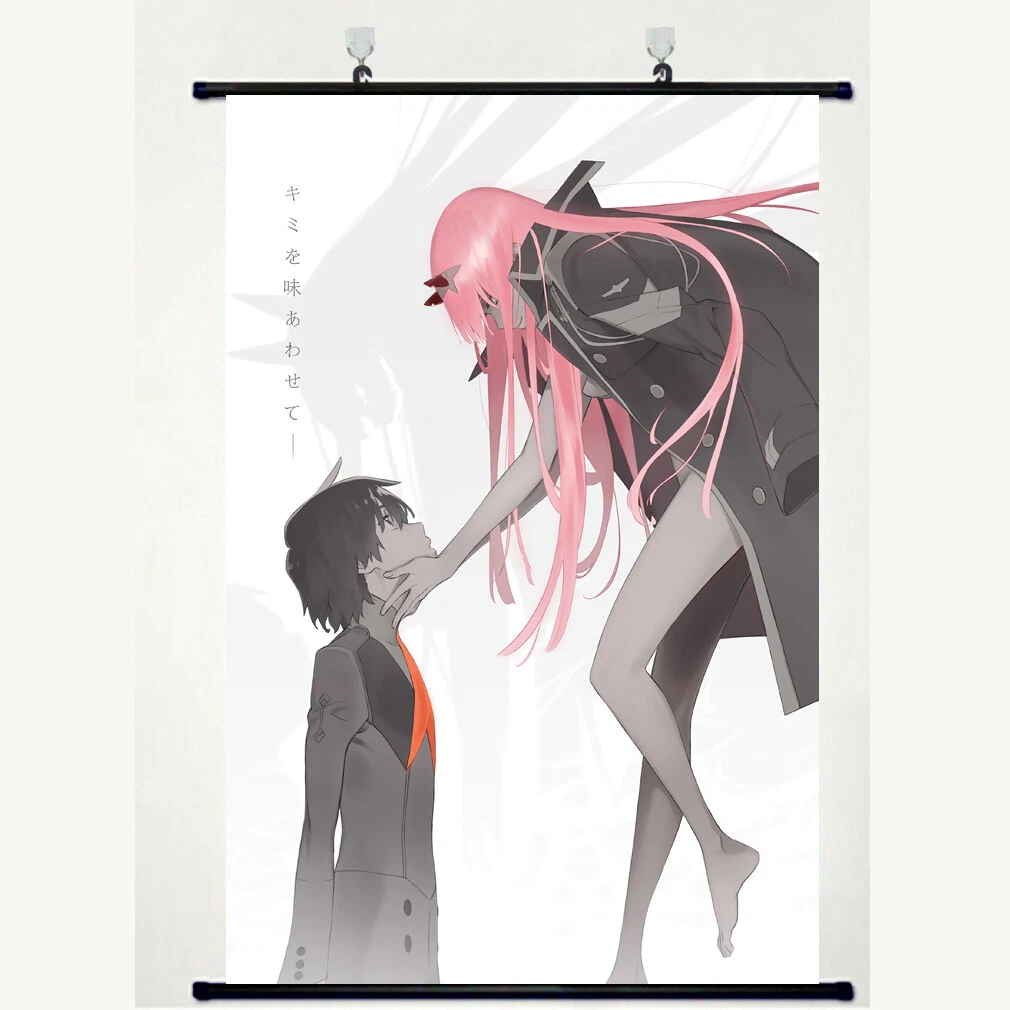 Darling In The Franxx Zero Two Anime Cartoon Characters Scroll Painting  Home Decor Poster Hanging Painting Anime Fans Gift 19.7x29.5Inch/50x75cm :  : Home & Kitchen