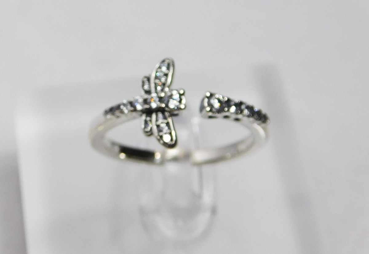 Authentic Pandora Ring, Sparkling Dragonfly, #198806C01 | eBay