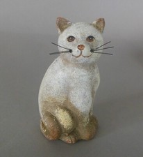 Katze sitzend  10 cm hoch Figur Dekoration Tierfigur Garten N