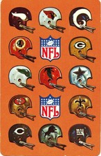1970'S NFC-HELMETS New Orleans SAINTS PLAYlNG-CARD