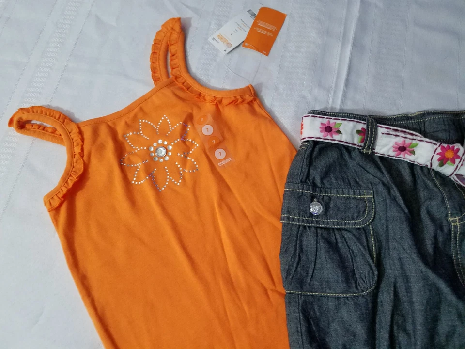 Gymboree Wild For Zebra Size 7 Shirt 6 Belted Skirt Outfit NWT - Image 2 of 2