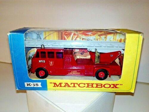    Matchbox Lesney King Size K-15a Merryweather Fire Engine 1966 mit Blister OVP - Afbeelding 1 van 12