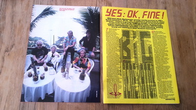 YES 'Yes OK fine' 1987 3 page UK Photo /ARTICLE/clipping