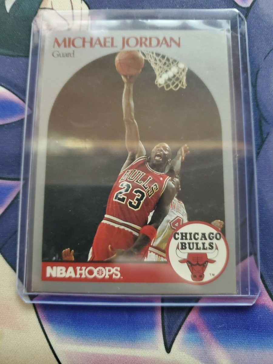Micheal Jordan 1990 NBA Hoops #65 Chicago Bulls Guard Basketball