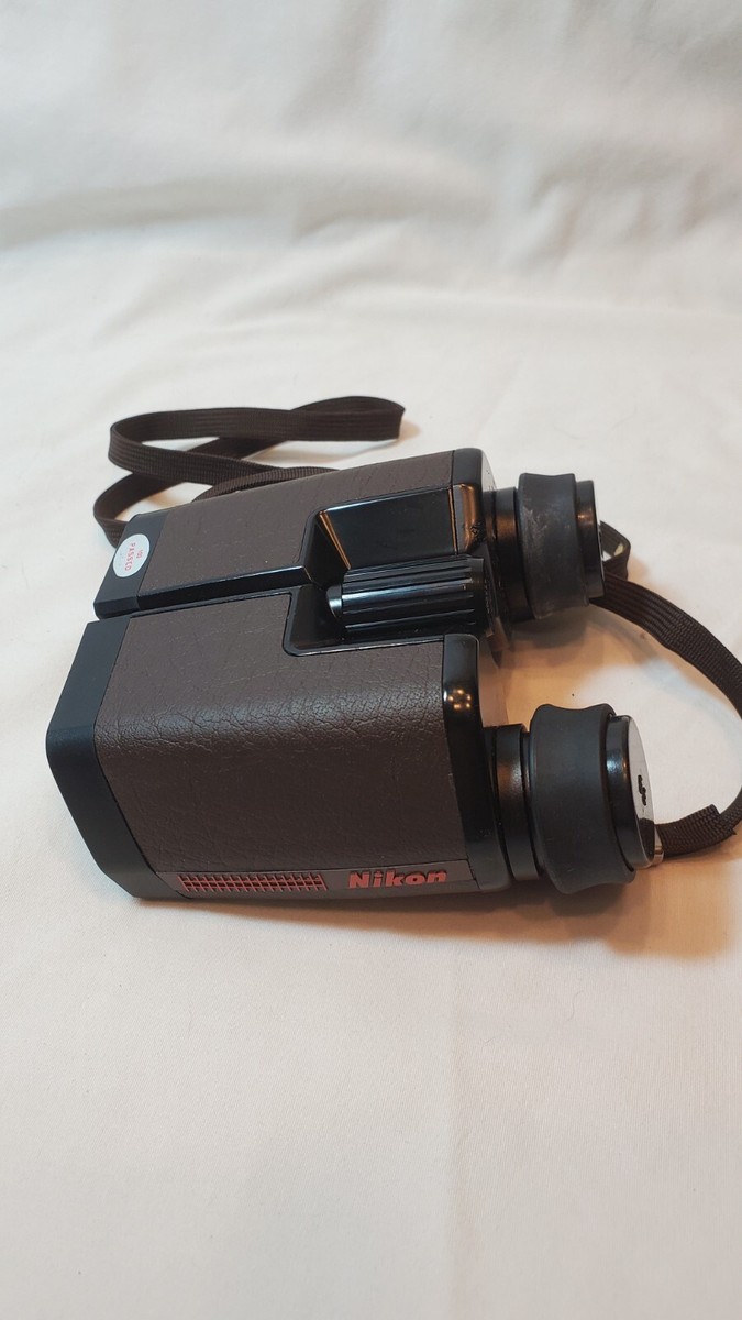 Nikon 8 X 23 6.3° 8X23CF Binoculars Made in Japan Vintage Leather