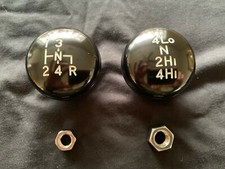 Sm465 - Np205 Black Billet Aluminum T-case Transmission Shift Knob Set Sm465 - Np205 Black Billet Aluminum T-case Transmission Shift Knob Set