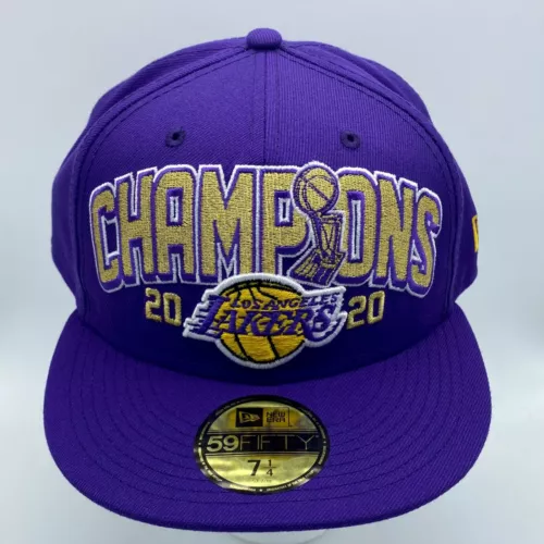 Los Angeles Lakers New Era 2020 NBA Finals Champions 59FIFTY Fitted Hat Purple