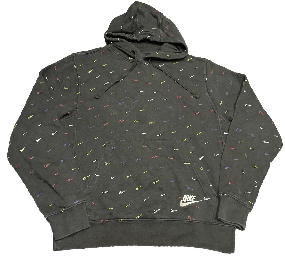 nike men's sportswear aop club hoodie