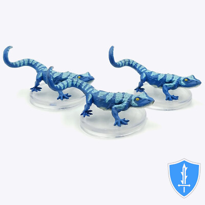 Giant Gecko x3 - Bestiary Unleashed #10 Pathfinder Battles D&D Miniature
