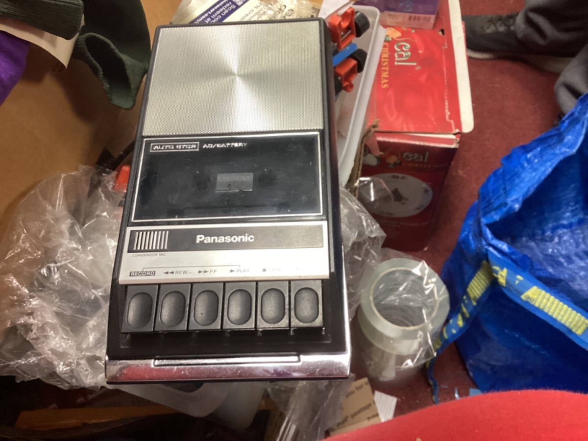 Vintage Panasonic RQ-309S Portable Cassette Tape Recorder Player