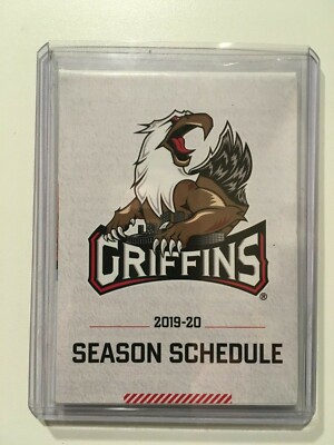 2019-2020 GRAND RAPIDS GRIFFINS HOCKEY POCKET SCHEDULE SPONSOR BUD ...