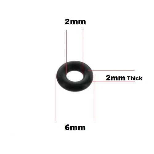 RC 1:10 Oil Shock Damper Seal O-Ring Car Buggy Tamiya HSP 2 x 2 x 6mm - UK Stock - Image 4 of 4